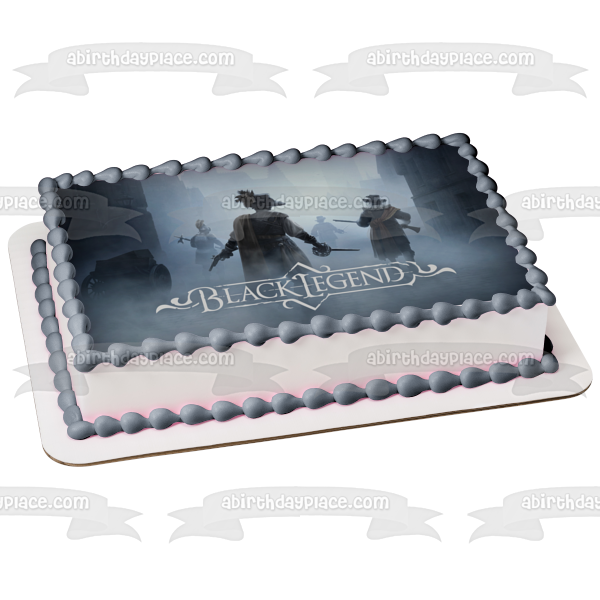 Black Legend Horror Video Game Edible Cake Topper Image ABPID53994 Online