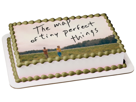 The Map of Tiny Perfect Things Margaret Mark Running In Field Edible Cake Topper Image ABPID53921 Online Sale