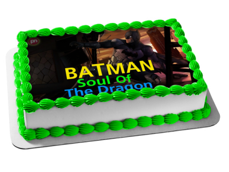 Batman Soul of the Dragon Edible Cake Topper Image ABPID53925 Cheap