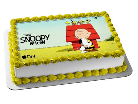 The Snoopy Show Charlie Brown Woodstock Edible Cake Topper Image ABPID53874 Sale