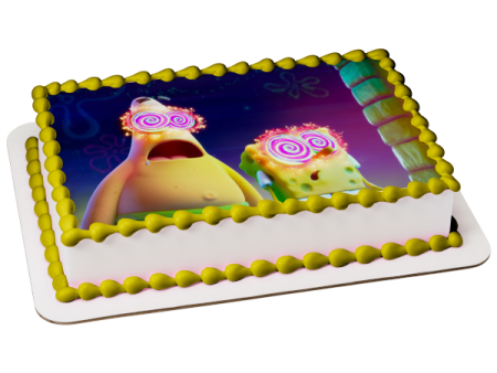 The SpongeBob Movie: Sponge on the Run Patrick and SpongeBob Funky Glasses Edible Cake Topper Image ABPID54005 Sale