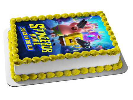 The SpongeBob Movie: Sponge on the Run Movie Poster SpongeBob and Patrick Edible Cake Topper Image ABPID54014 Supply