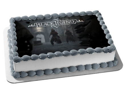 Black Legend Horror Video Game Edible Cake Topper Image ABPID53993 Online Sale