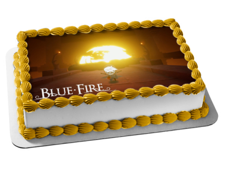 Blue Fire Umbra Edible Cake Topper Image ABPID53969 Online Hot Sale