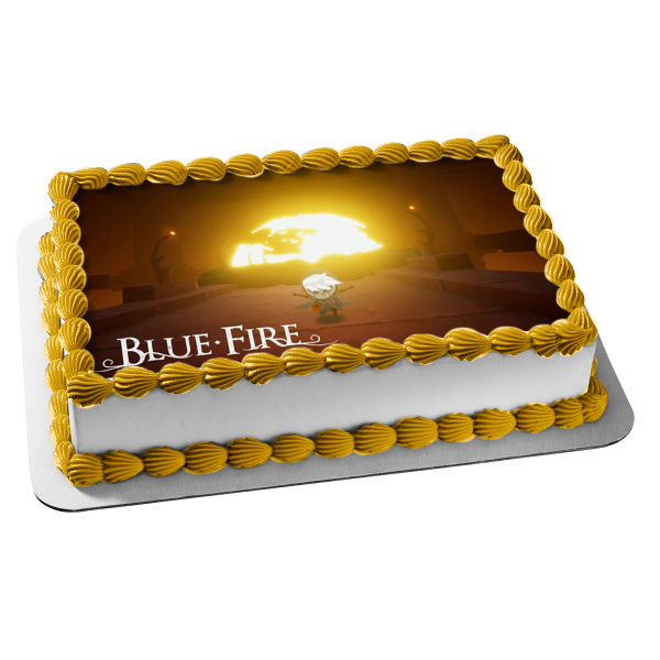 Blue Fire Umbra Edible Cake Topper Image ABPID53969 Online Hot Sale