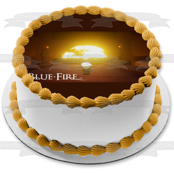 Blue Fire Umbra Edible Cake Topper Image ABPID53969 Online Hot Sale