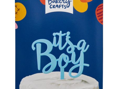 It s a Boy Cake Topper Retail Decorations For Discount