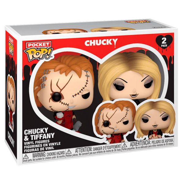 Blister 2 Figuras Pocket Pop Chucky & Tiffany Valentine For Cheap