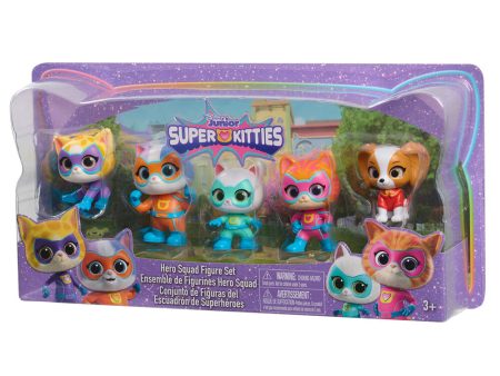 Blister 5 Figuras Hero Squad Superkitties 7,5Cm For Cheap