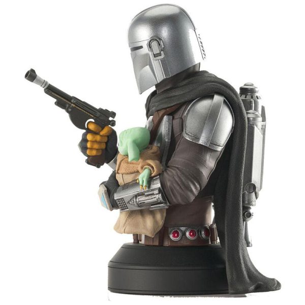 Busto Mandalorian Con Grogu The Mandalorian Star Wars 15Cm Sale