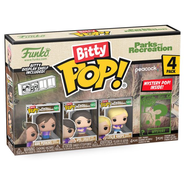 Blister 4 Figuras Bitty Pop Park And Recreation Goddess Fashion