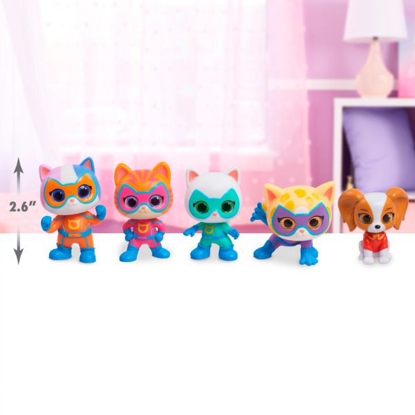 Blister 5 Figuras Hero Squad Superkitties 7,5Cm For Cheap