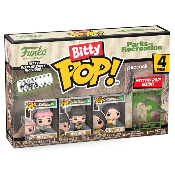 Blister 4 Figuras Bitty Pop Park And Recreation Andy on Sale