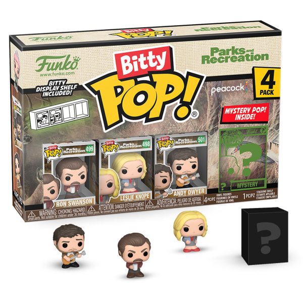 Blister 4 Figuras Bitty Pop Park And Recreation Ron For Cheap