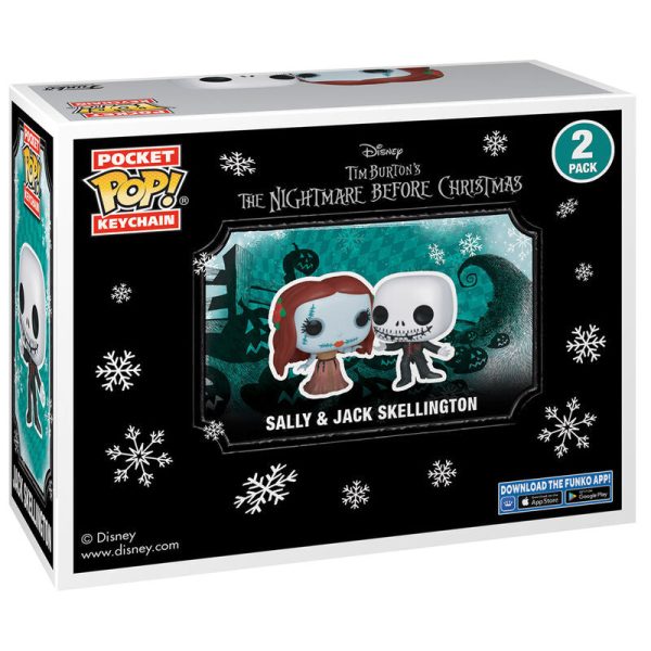 Blister Llaveros Pocket Pop Disney Pesadilla Antes De Navidad Jack & Sally For Sale