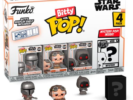 Blister 4 Figuras Bitty Pop Star Wars Mandalorian - Mandalorian Online now