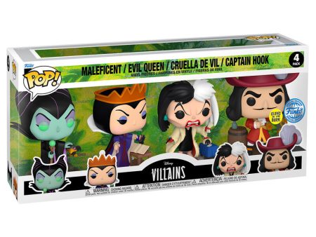 Blister 4 Figuras Pop Disney Villanas on Sale