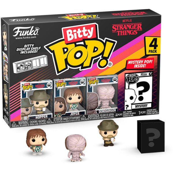 Blister 4 Figuras Bitty Pop Stranger Things Hopper Online Sale