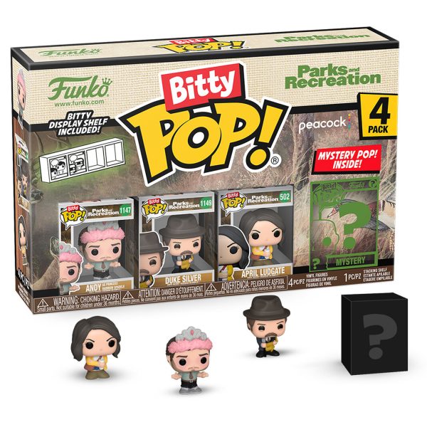 Blister 4 Figuras Bitty Pop Park And Recreation Andy on Sale