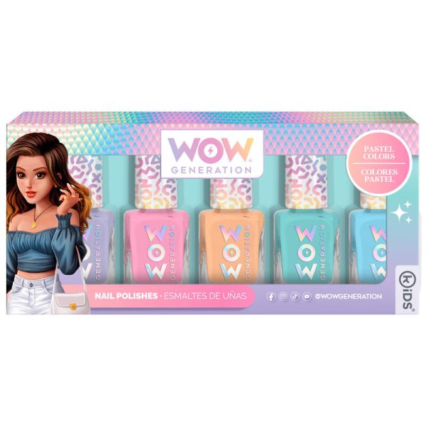 Blister Set 5 Botes Esmalte Uñas Wow Generation Online Sale