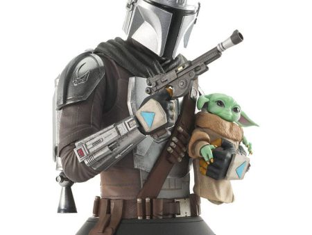 Busto Mandalorian Con Grogu The Mandalorian Star Wars 15Cm Sale