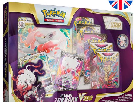 Blister Juego Cartas Coleccinables Hisuian Zoroark Vstar Pokemon Ingles For Discount