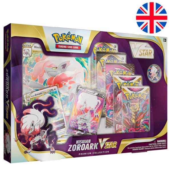 Blister Juego Cartas Coleccinables Hisuian Zoroark Vstar Pokemon Ingles For Discount