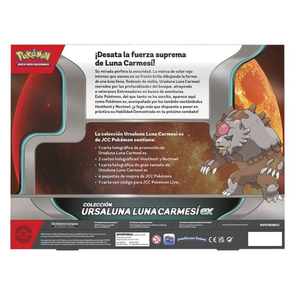 Blister Juego Cartas Coleccionables Ursaluna Luna Carmesi Pokemon Español Fashion