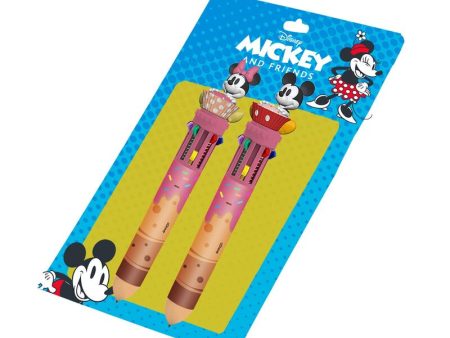 Blister 2 Boligrafos 10 Colores Mickey And Friends Disney Supply