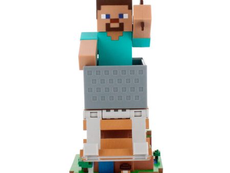 Cable Guy Soporte Sujecion Steve Minecraft 20Cm For Discount