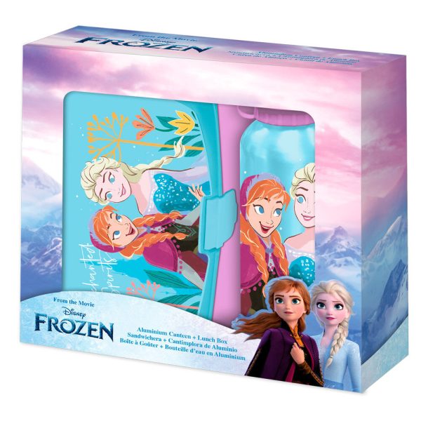 Blister Sandwichera + Cantimplora Aluminio Frozen Disney 500Ml Supply