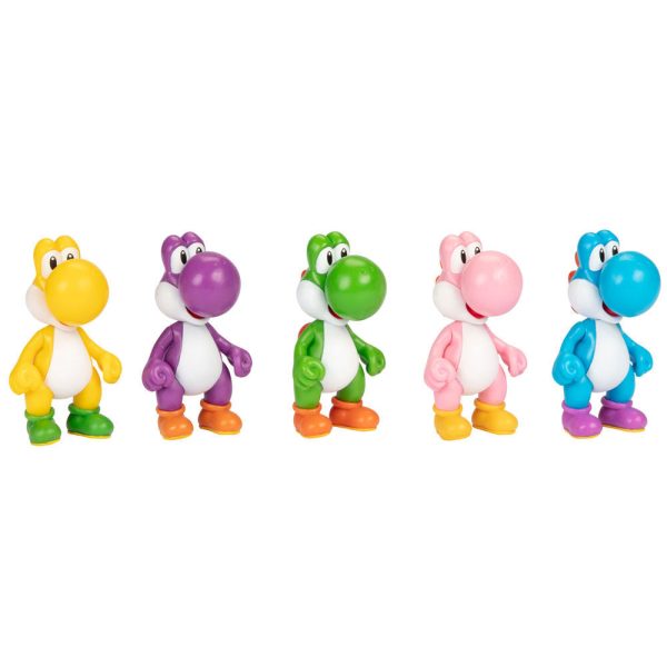 Blister 5 Figuras Yoshi Super Mario Bros 6,5Cm For Sale